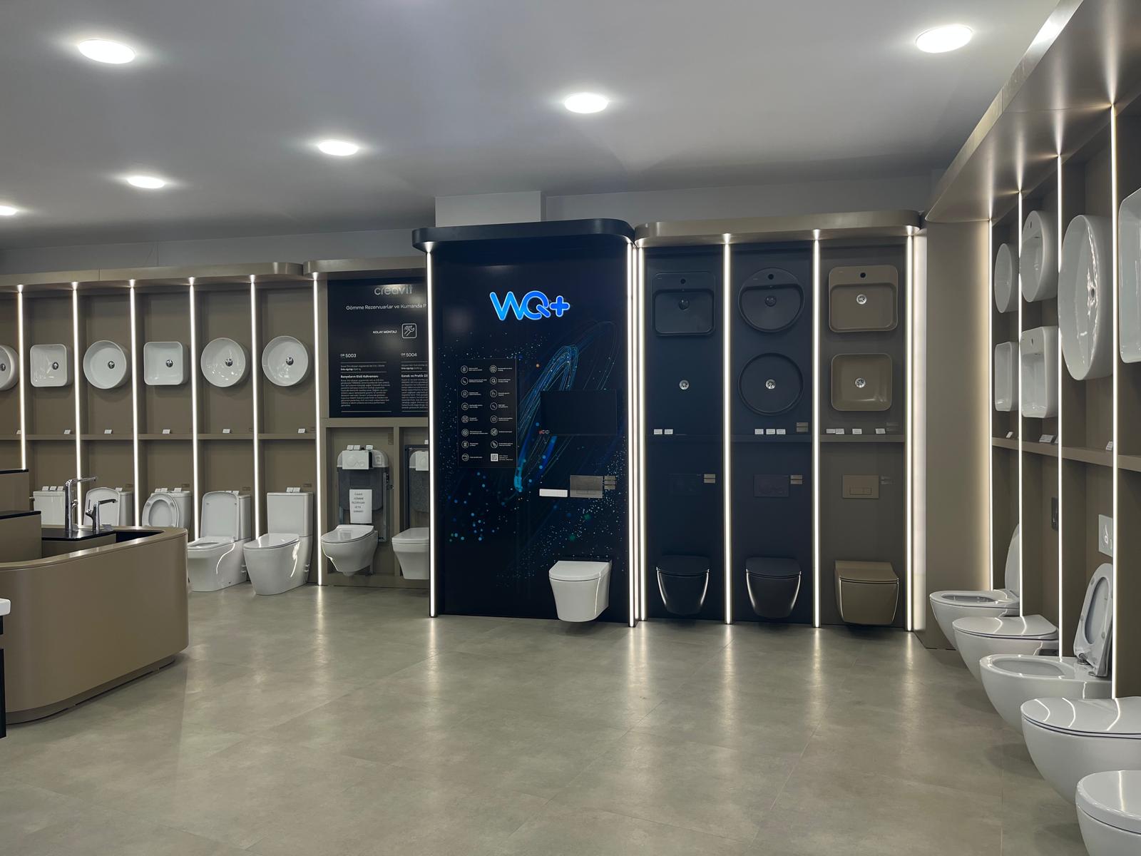 İZDUŞ showroom duşakabin teşhir köşesi